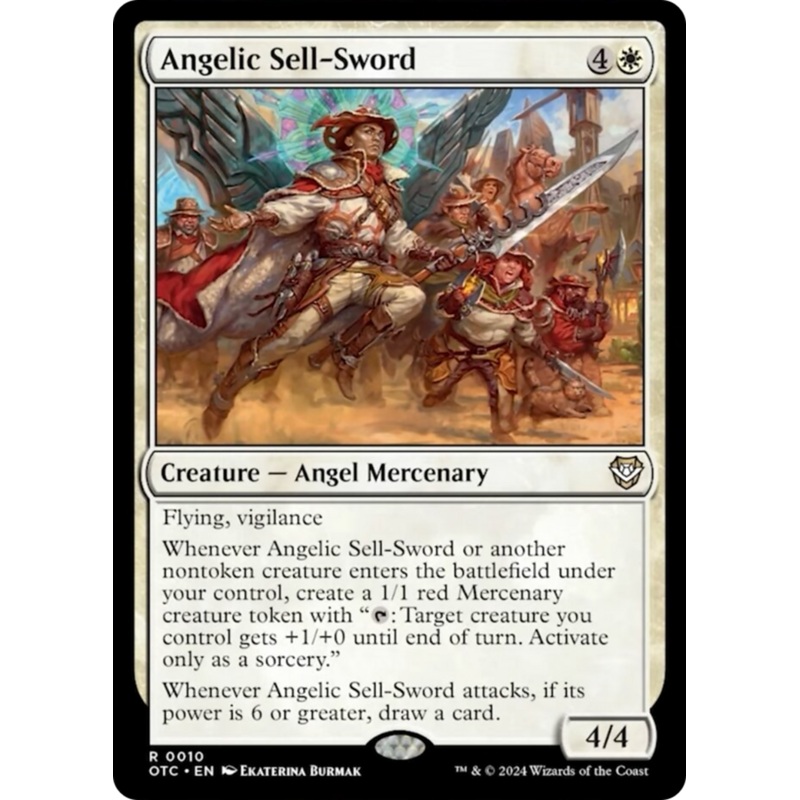 Angelic Sell-Sword [Outlaws of Thunder Junction Commander]