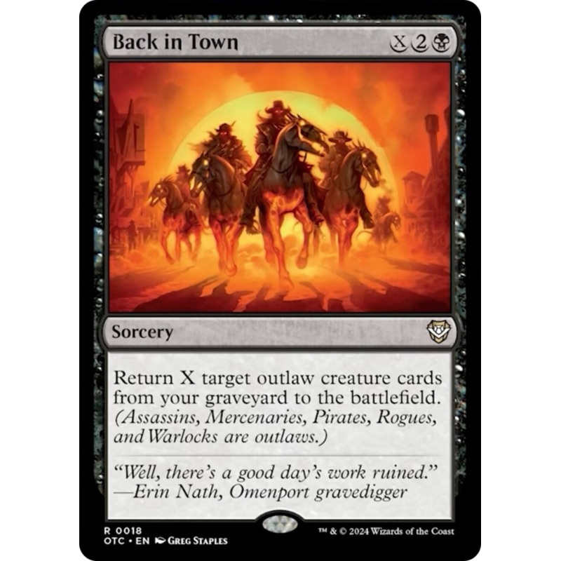 Back in Town [Outlaws of Thunder Junction Commander]