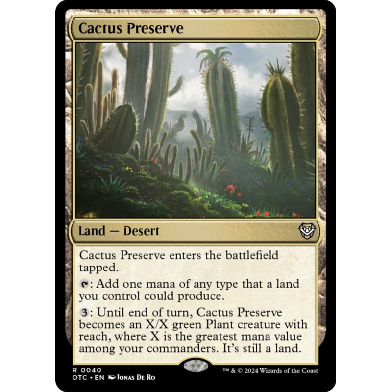 Cactus Preserve [Outlaws of Thunder Junction Commander]