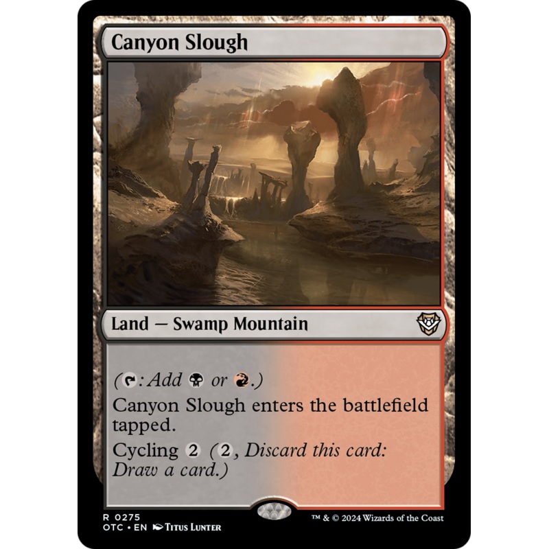 Canyon Slough [Outlaws of Thunder Junction Commander]