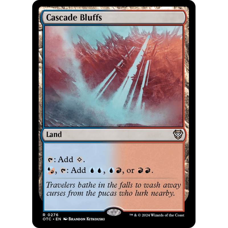 Cascade Bluffs [Outlaws of Thunder Junction Commander]