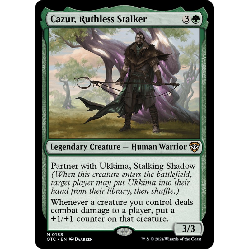 Cazur, Ruthless Stalker [Outlaws of Thunder Junction Commander]