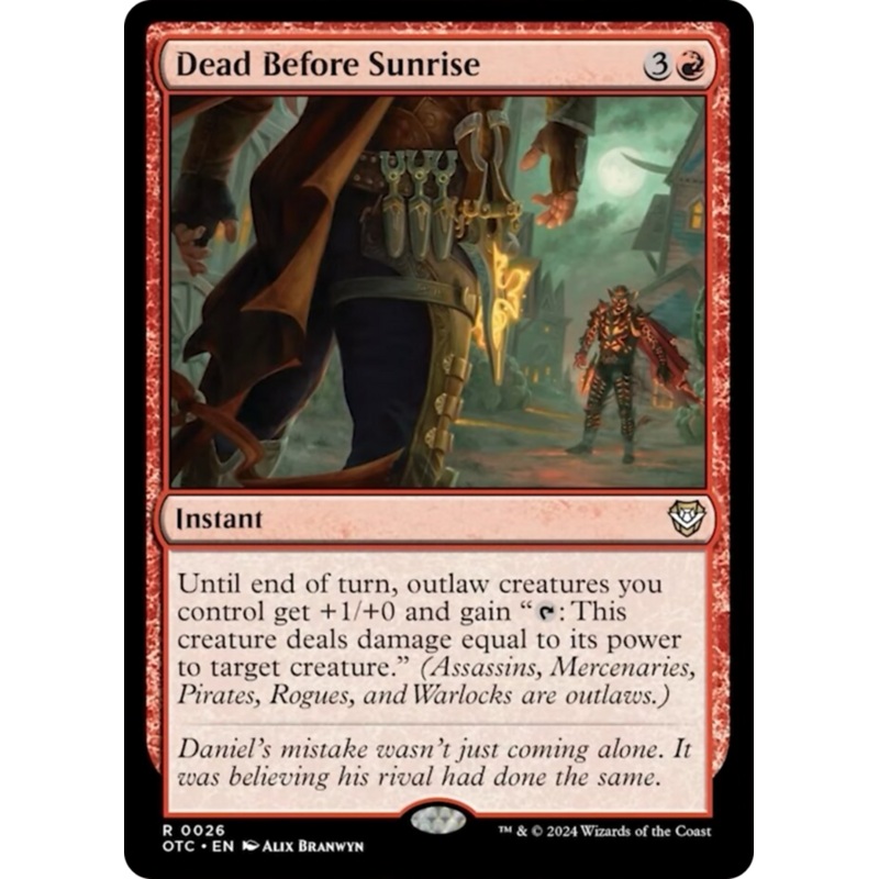 Dead Before Sunrise [Outlaws of Thunder Junction Commander]