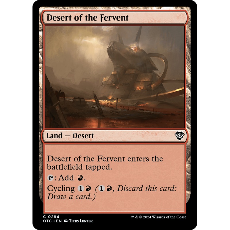 Desert of the Fervent [Outlaws of Thunder Junction Commander]