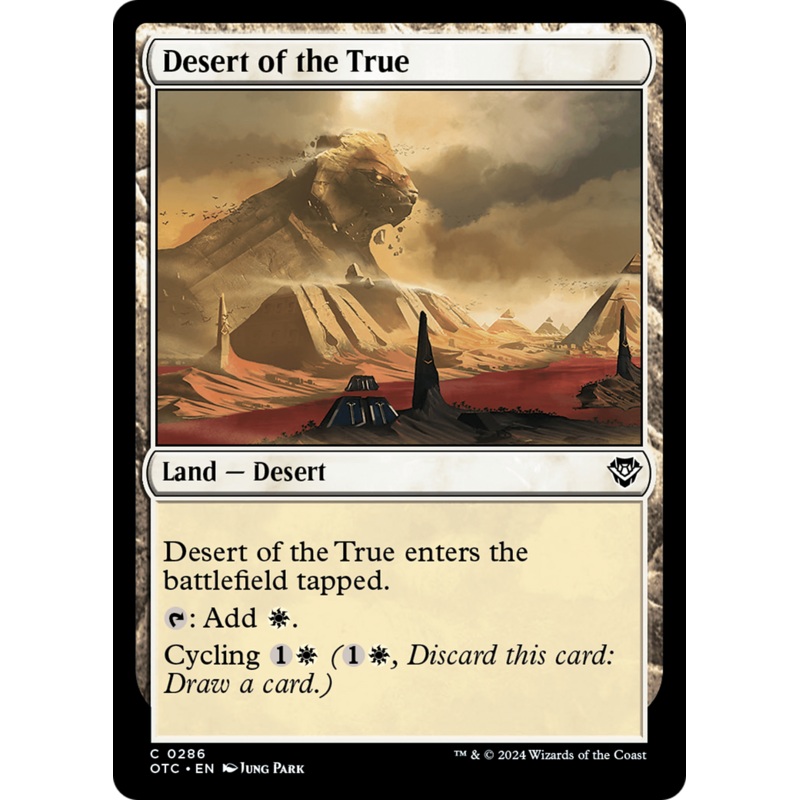 Desert of the True [Outlaws of Thunder Junction Commander]