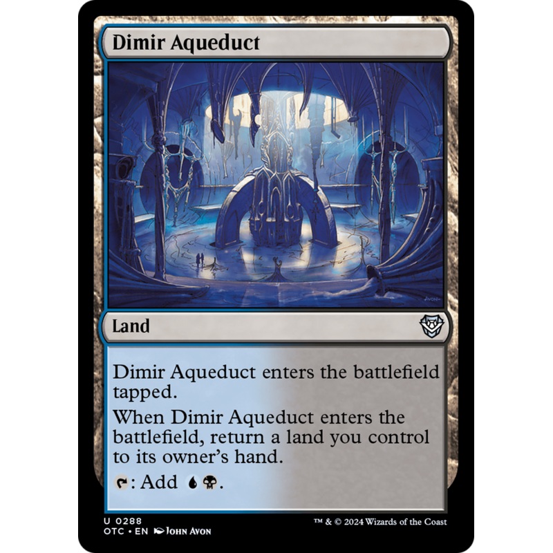 Dimir Aqueduct [Outlaws of Thunder Junction Commander]