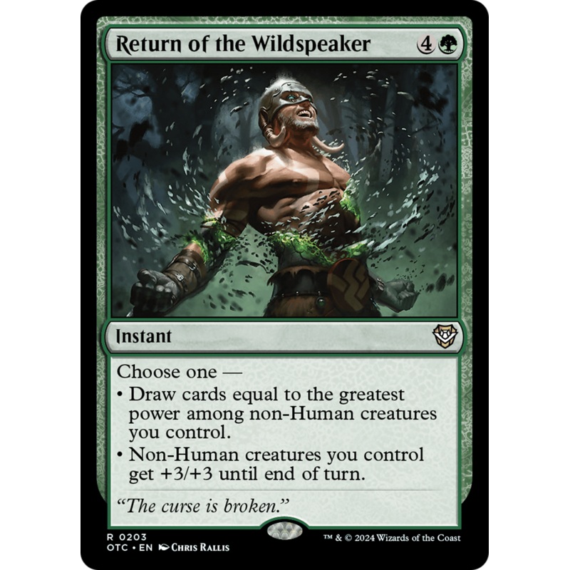 Return of the Wildspeaker [Outlaws of Thunder Junction Commander]