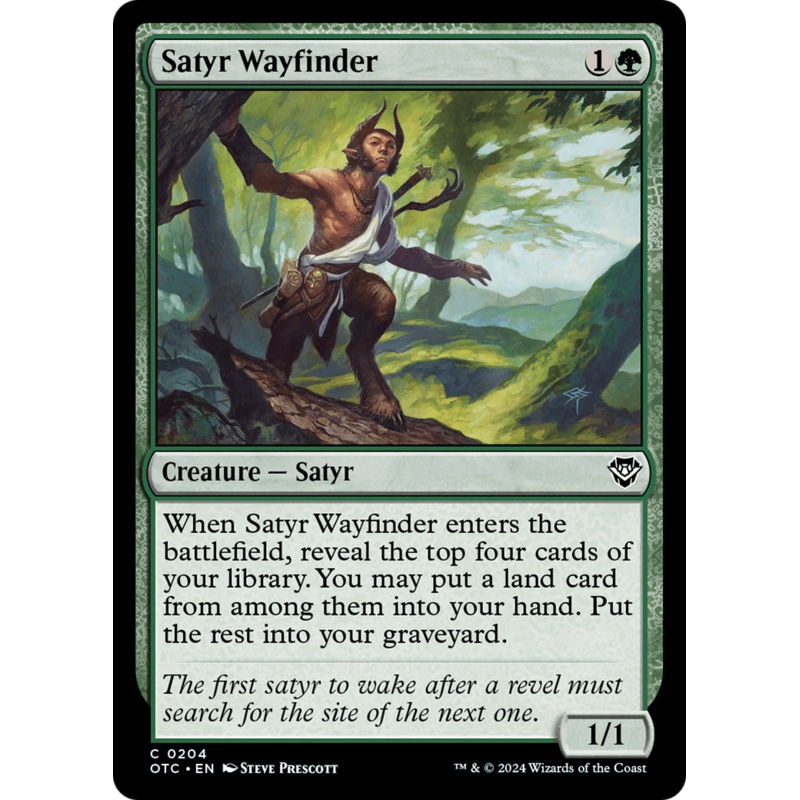 Satyr Wayfinder [Outlaws of Thunder Junction Commander]