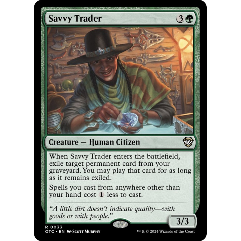 Savvy Trader [Outlaws of Thunder Junction Commander]