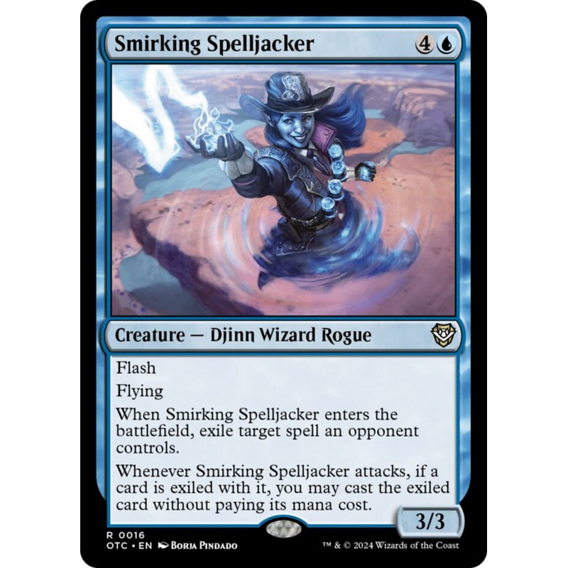 Smirking Spelljacker [Outlaws of Thunder Junction Commander]