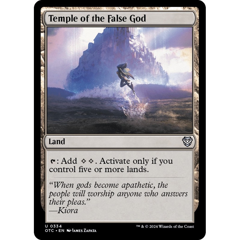 Temple of the False God [Outlaws of Thunder Junction Commander]