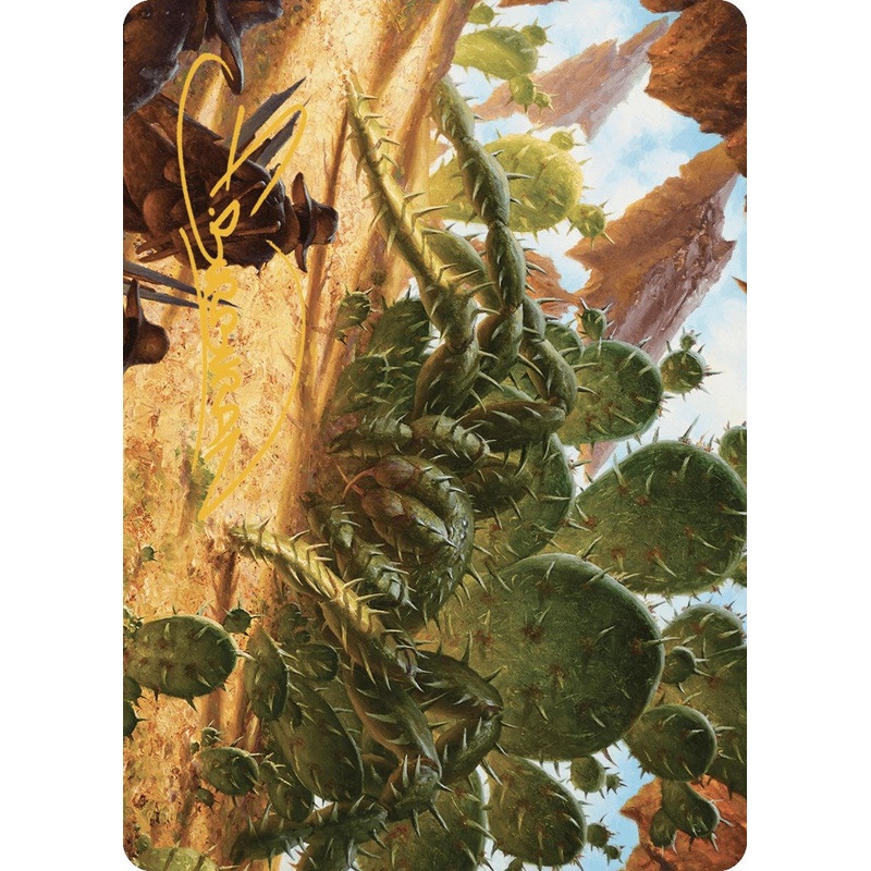 Cactarantula Art Card (Gold-Stamped Signature) [Outlaws of Thunder Junction Art Series]