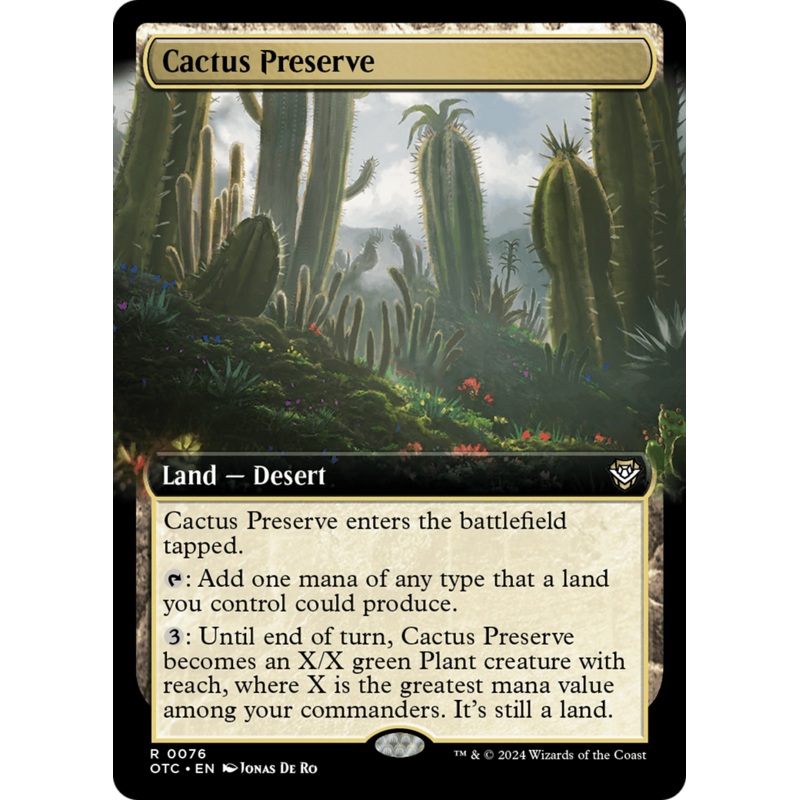 Cactus Preserve (Extended Art) [Outlaws of Thunder Junction Commander]