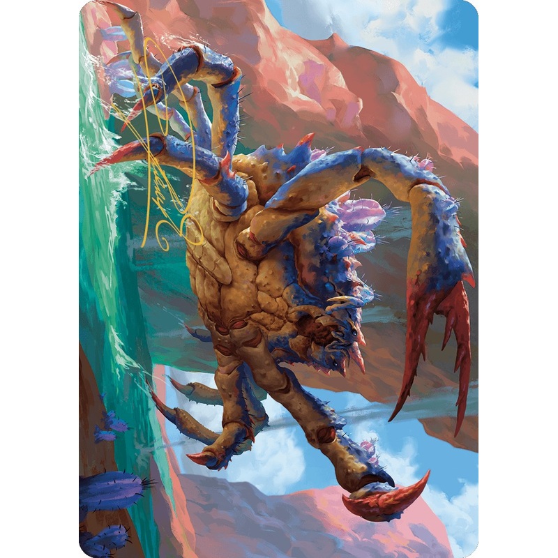 Canyon Crab Art Card (Gold-Stamped Signature) [Outlaws of Thunder Junction Art Series]