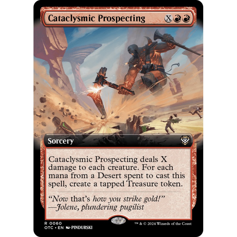 Cataclysmic Prospecting (Extended Art) [Outlaws of Thunder Junction Commander]