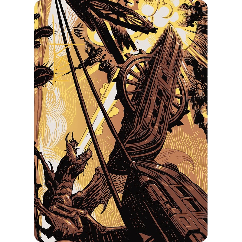 Cruel Ultimatum Art Card (Gold-Stamped Signature) [Outlaws of Thunder Junction Art Series]