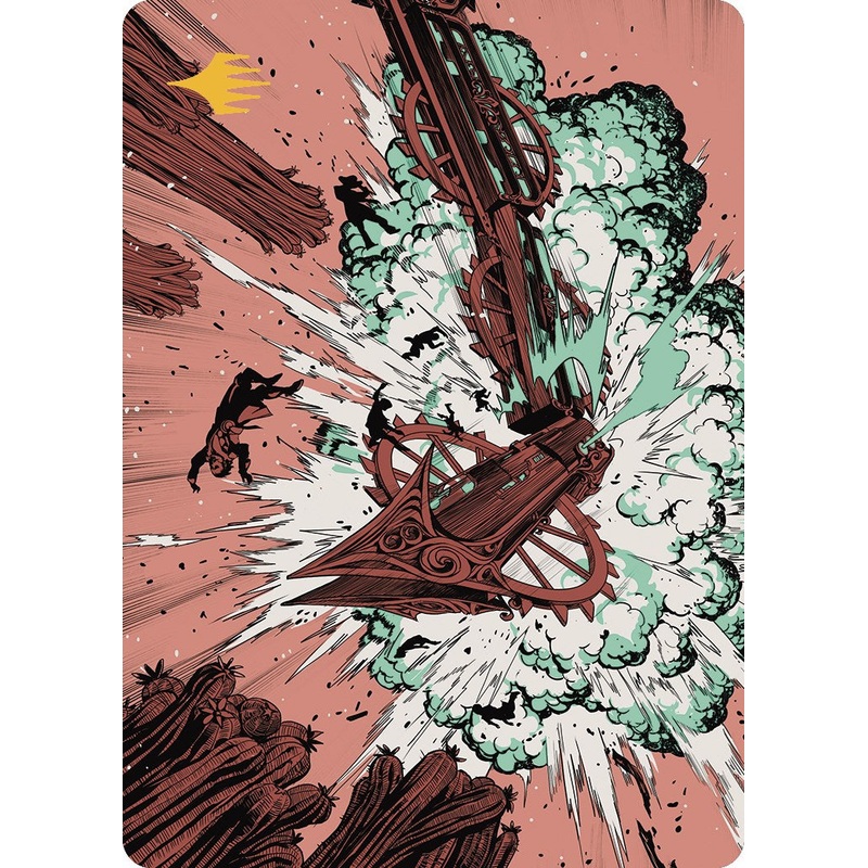 Decimate Art Card (Gold-Stamped Planeswalker Symbol) [Outlaws of Thunder Junction Art Series]