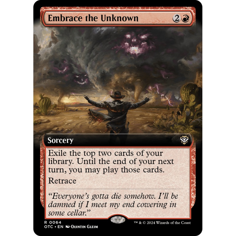 Embrace the Unknown (Extended Art) [Outlaws of Thunder Junction Commander]