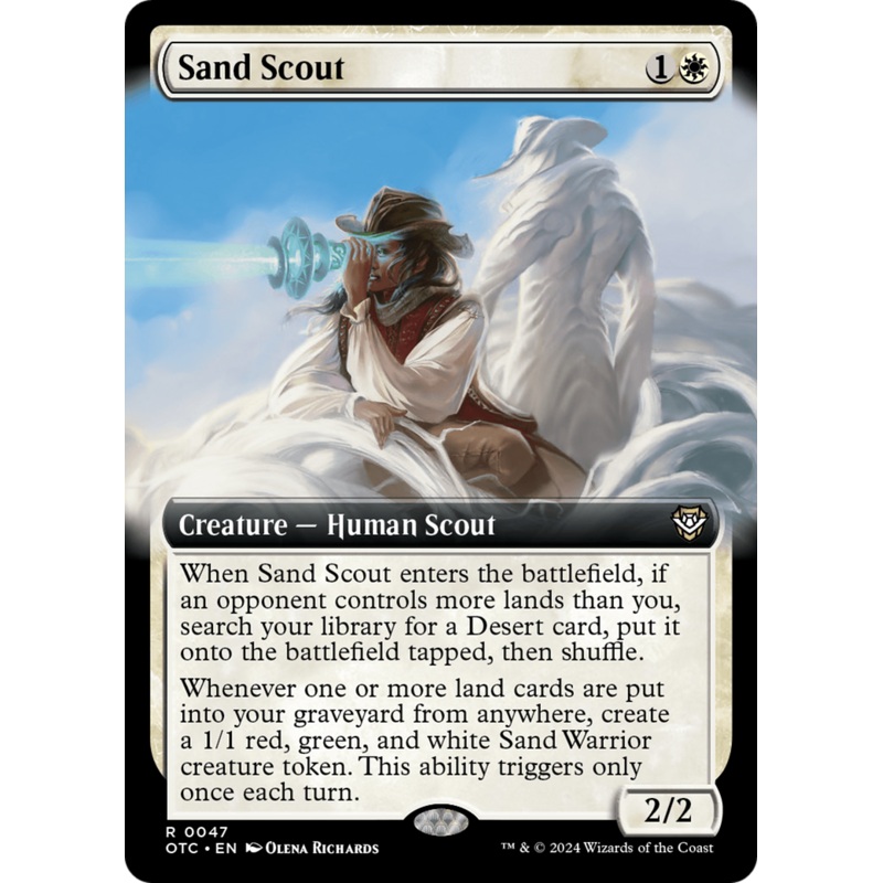 Sand Scout (Extended Art) [Outlaws of Thunder Junction Commander]