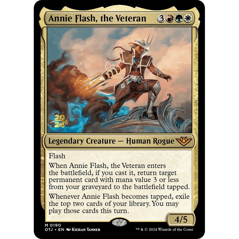 Annie Flash, the Veteran [Outlaws of Thunder Junction Prerelease Promos]