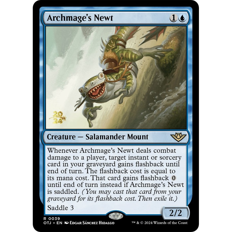 Archmage's Newt [Outlaws of Thunder Junction Prerelease Promos]