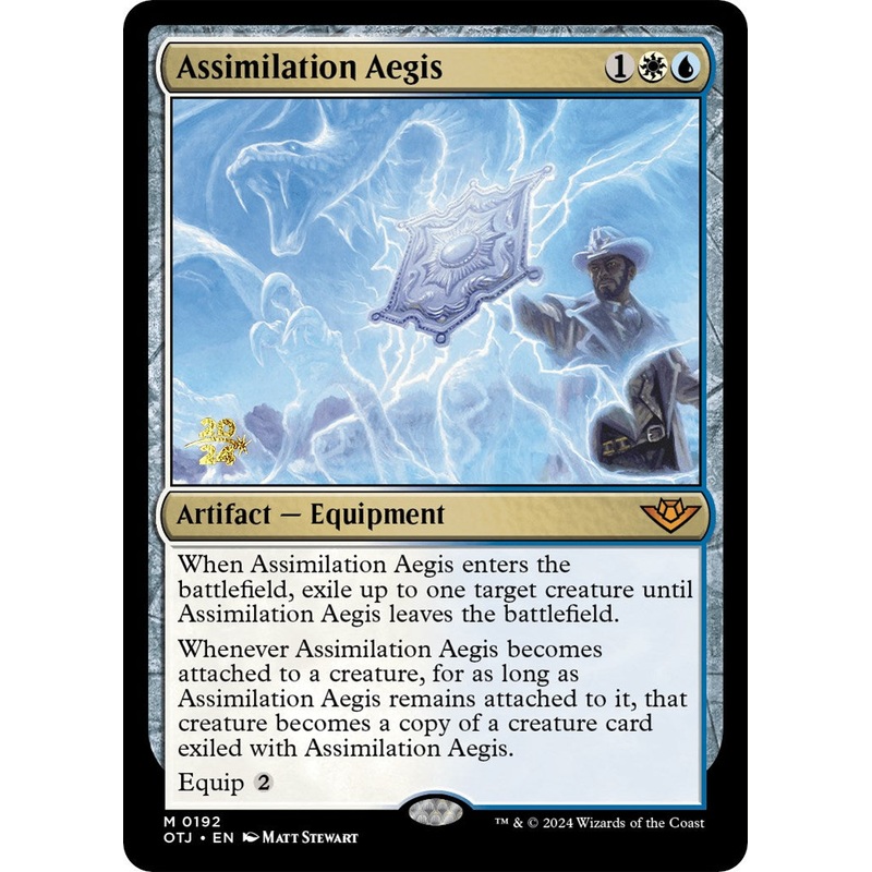 Assimilation Aegis [Outlaws of Thunder Junction Prerelease Promos]