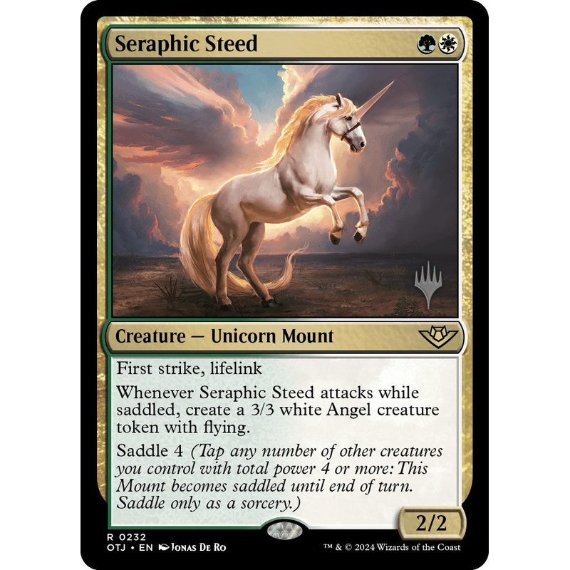 Seraphic Steed (Promo Pack) [Outlaws of Thunder Junction Promos]