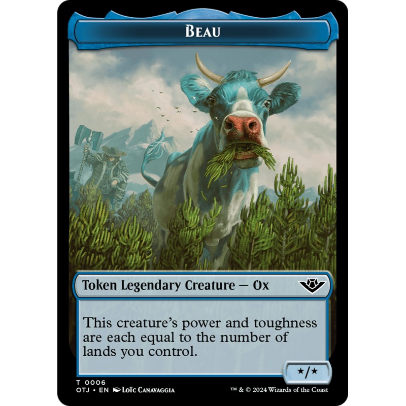 Beau // Plot Double-Sided Token [Outlaws of Thunder Junction Tokens]