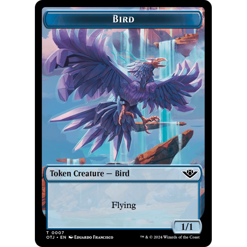 Bird // Plot Double-Sided Token [Outlaws of Thunder Junction Tokens]