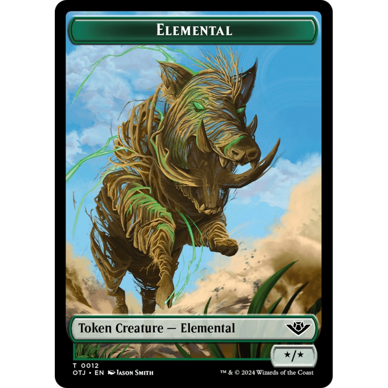 Elemental // Plot Double-Sided Token [Outlaws of Thunder Junction Tokens]