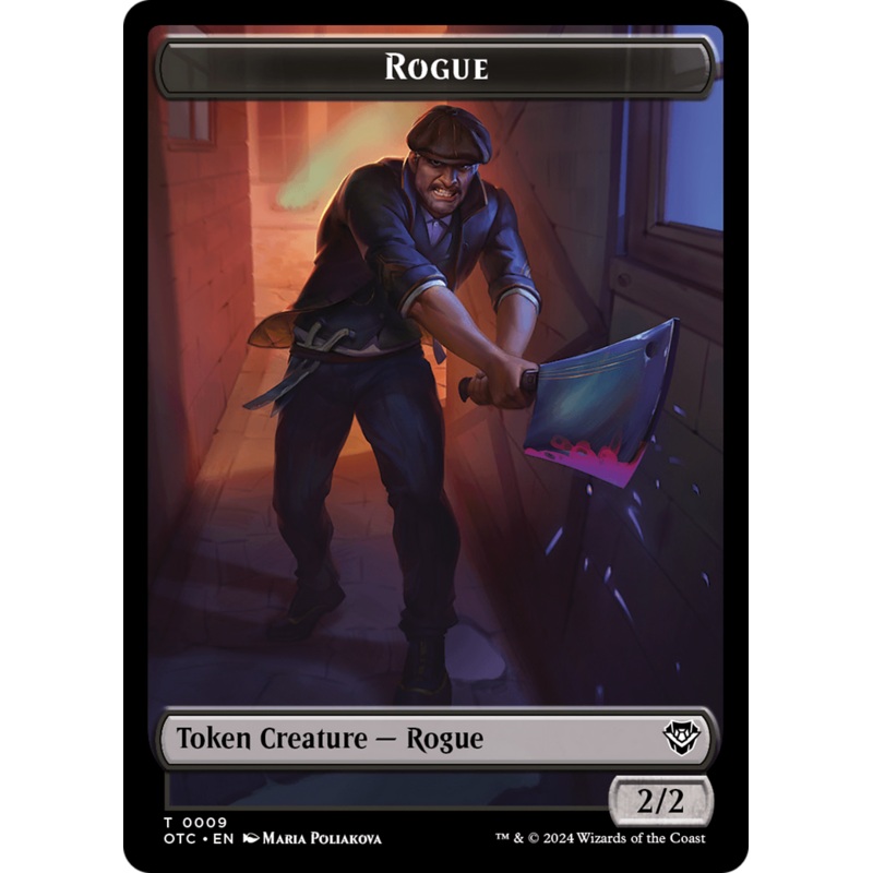 Rogue // The Monarch Double-Sided Token [Outlaws of Thunder Junction Commander Tokens]