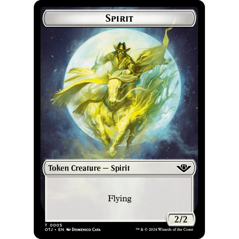 Spirit Token [Outlaws of Thunder Junction Tokens]