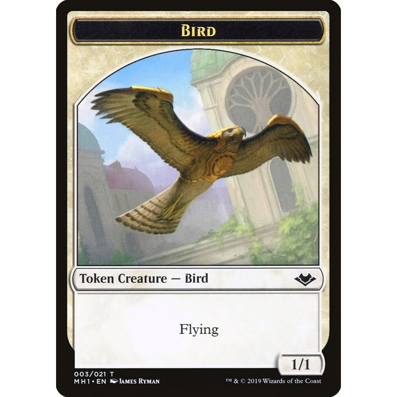 Bird (003) // Rhino (013) Double-Sided Token [Modern Horizons Tokens]