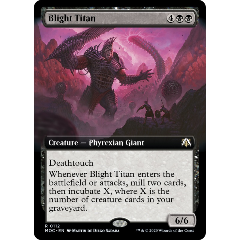 Blight Titan (Extended Art) [March of the Machine Commander]