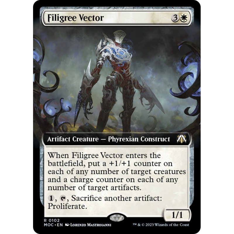 Filigree Vector (Extended Art) [March of the Machine Commander]