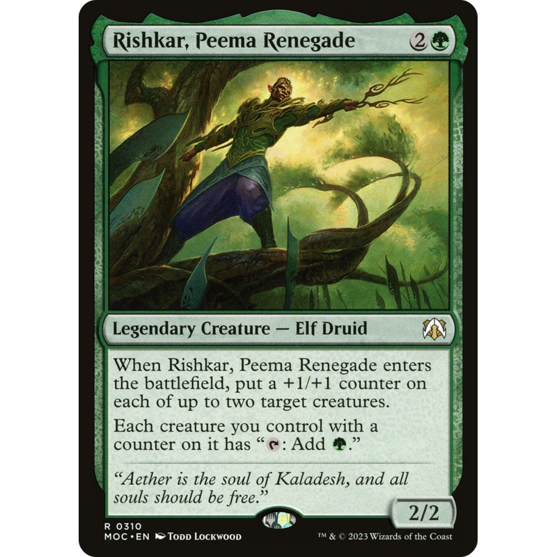 Rishkar, Peema Renegade [March of the Machine Commander]