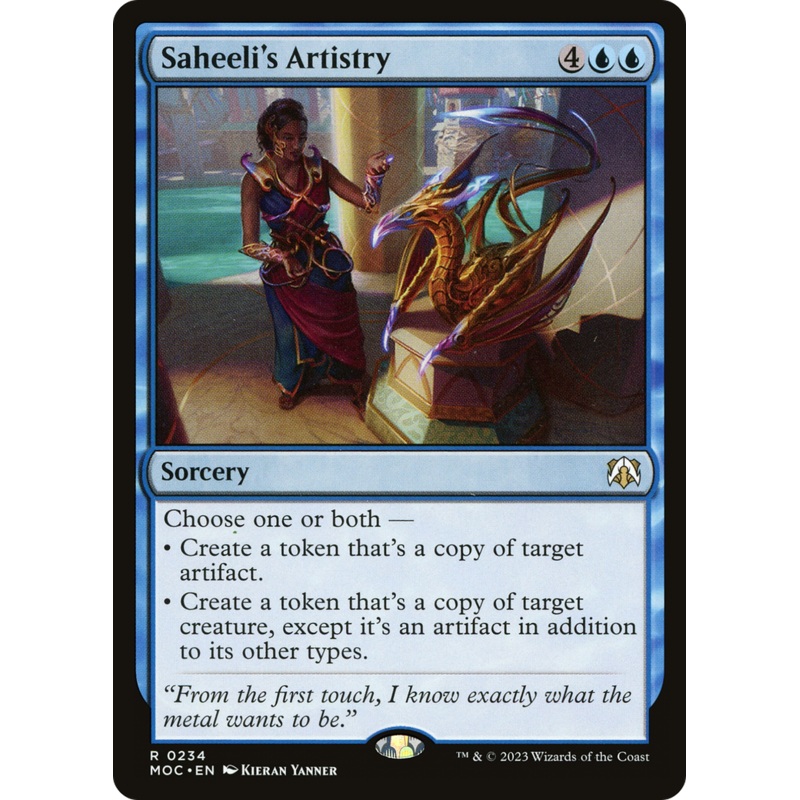 Saheeli's Artistry [March of the Machine Commander]
