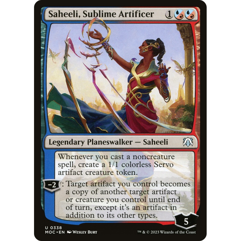 Saheeli, Sublime Artificer [March of the Machine Commander]