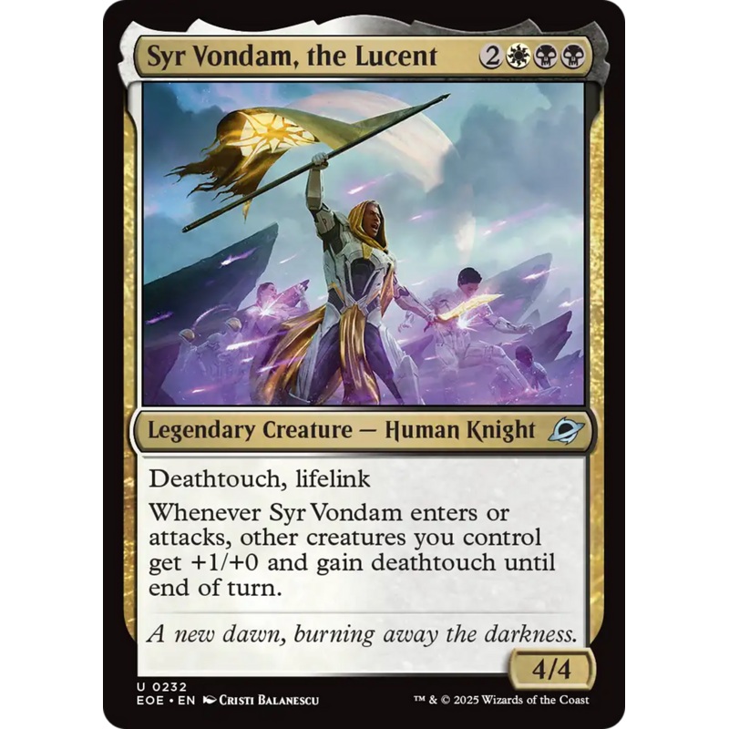 Syr Vondam, the Lucent [Edge of Eternities]