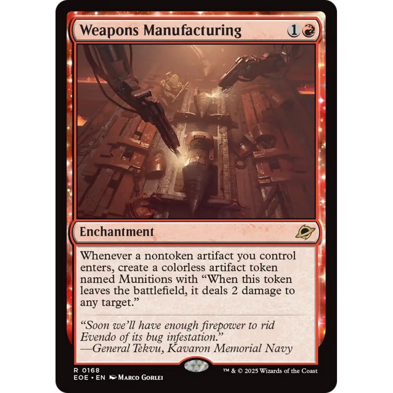 Weapons Manufacturing [Edge of Eternities]