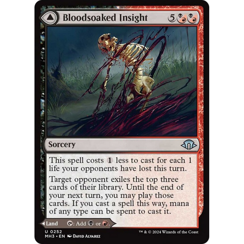 Bloodsoaked Insight // Sanguine Morass [Modern Horizons 3]