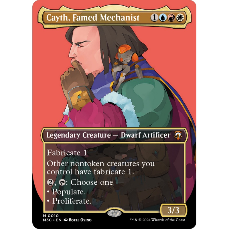 Cayth, Famed Mechanist (Borderless) [Modern Horizons 3 Commander]