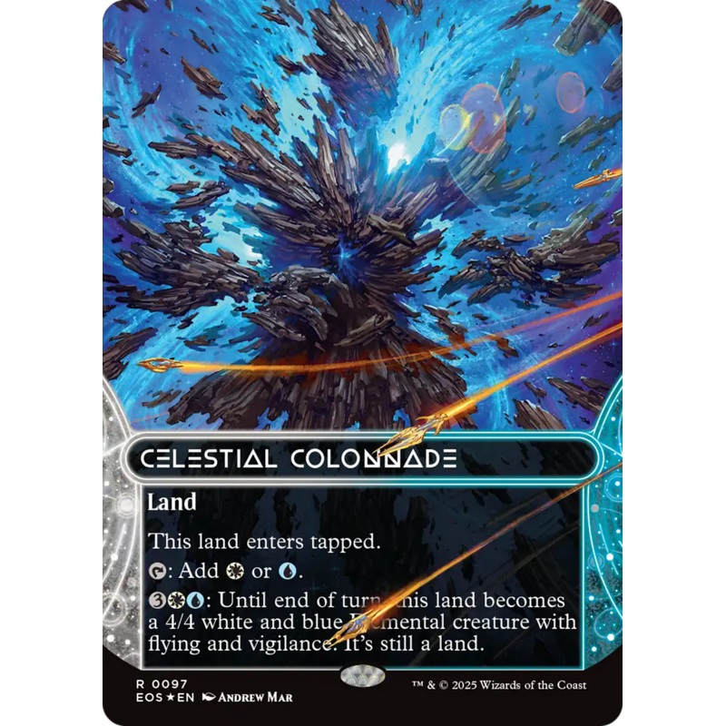 Celestial Colonnade (0097) (Borderless) (Galaxy Foil) [Edge of Eternities: Stellar Sights]