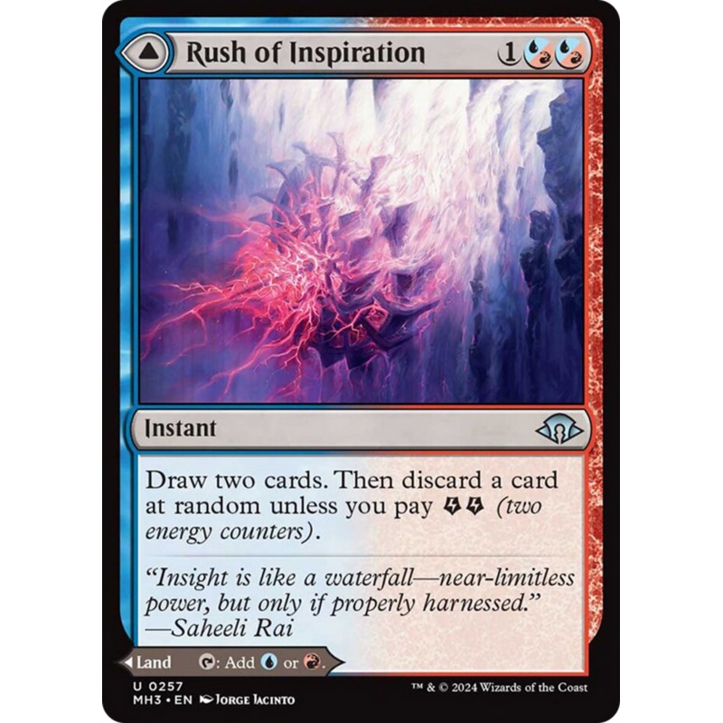 Rush of Inspiration // Crackling Falls [Modern Horizons 3]
