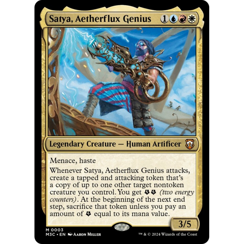 Satya, Aetherflux Genius [Modern Horizons 3 Commander]