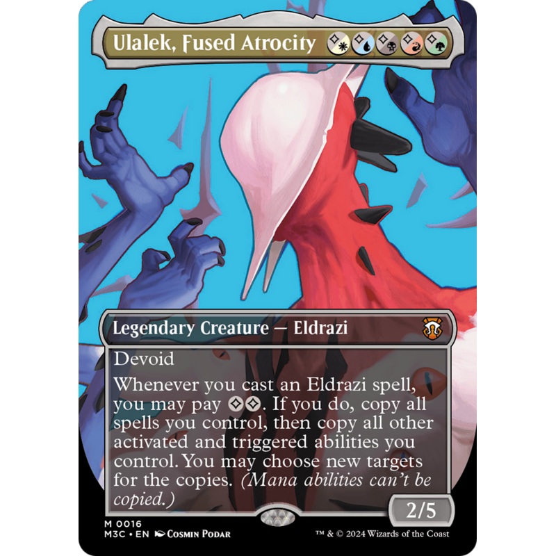 Ulalek, Fused Atrocity (Borderless) [Modern Horizons 3 Commander]