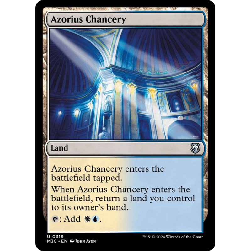 Azorius Chancery (Ripple Foil) [Modern Horizons 3 Commander]