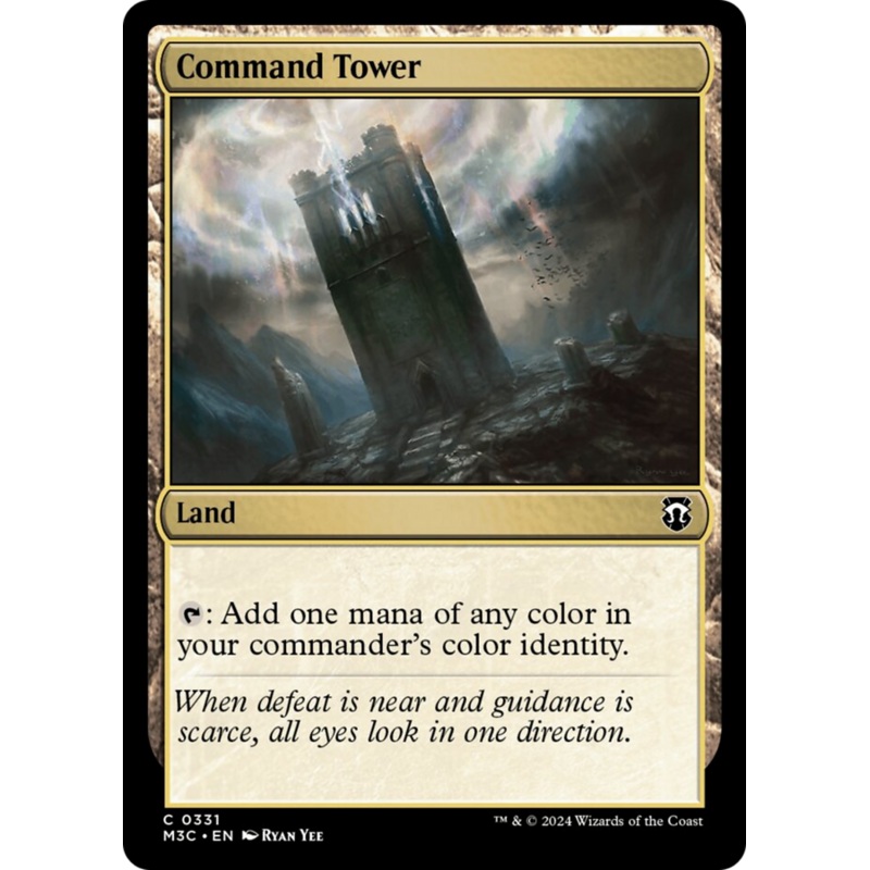 Command Tower (Ripple Foil) [Modern Horizons 3 Commander]