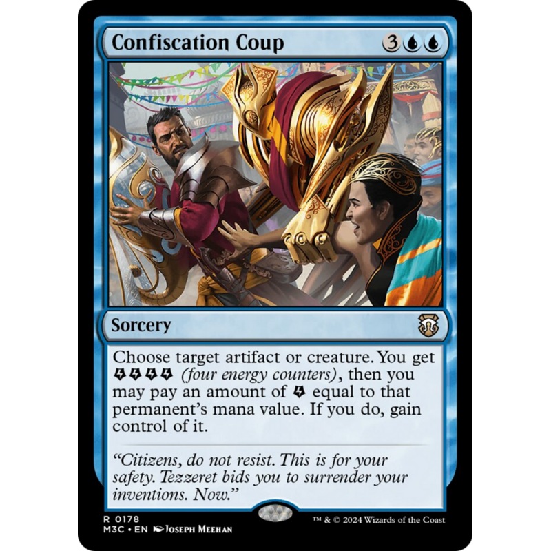 Confiscation Coup (Ripple Foil) [Modern Horizons 3 Commander]