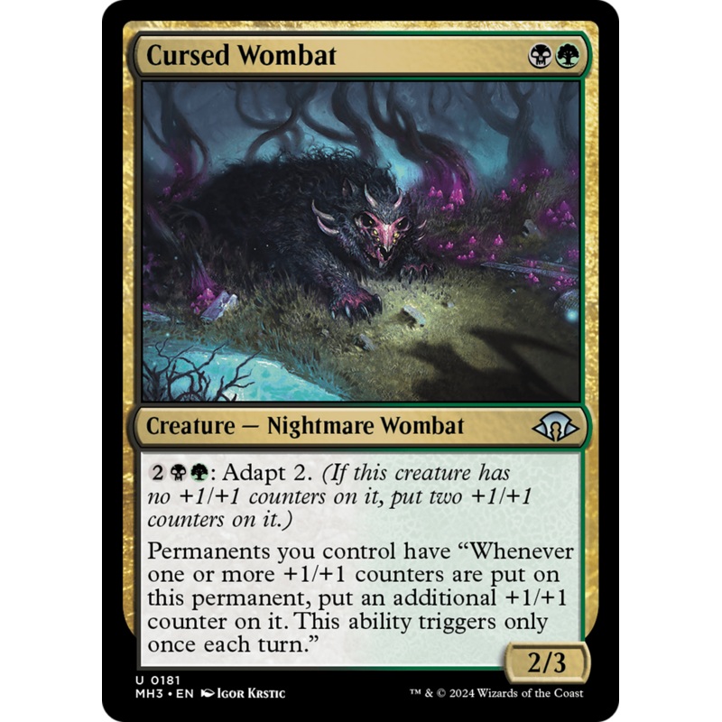 Cursed Wombat [Modern Horizons 3]